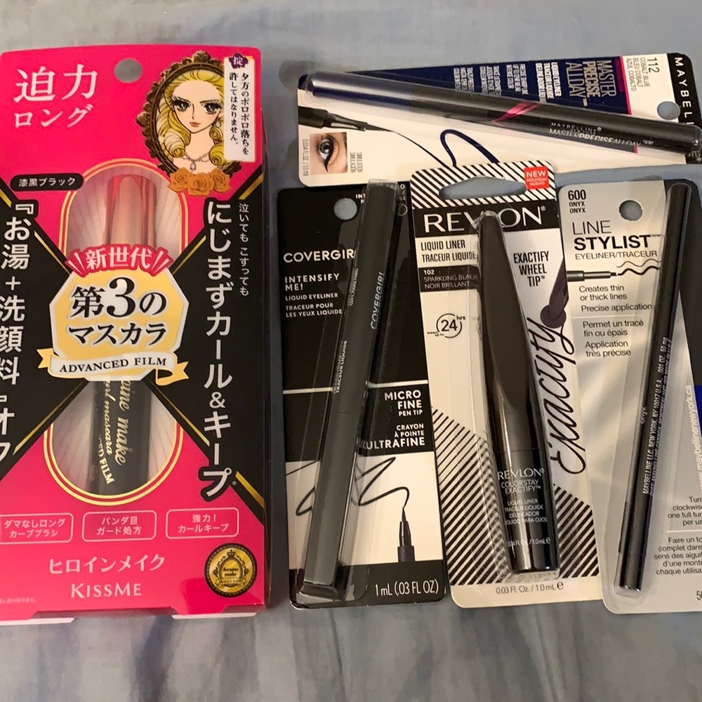 All new and sealed black mascara and  eye liners bundle!